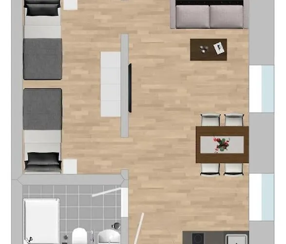 Am1062 - Smarte Monteurwohnung Uebergangswohnung